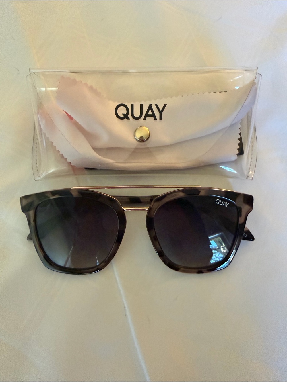 Sweet Dreams Women’s Tortoiseshell Frame Sunglasses with Black Lenses